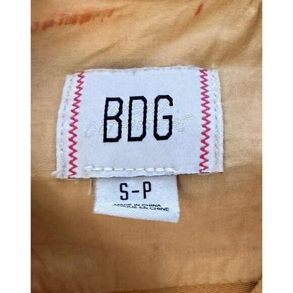 BDG Urban Outfitters Vintage Overdyed Orange French Utility Shirt Size S-P - Picture 5 of 7